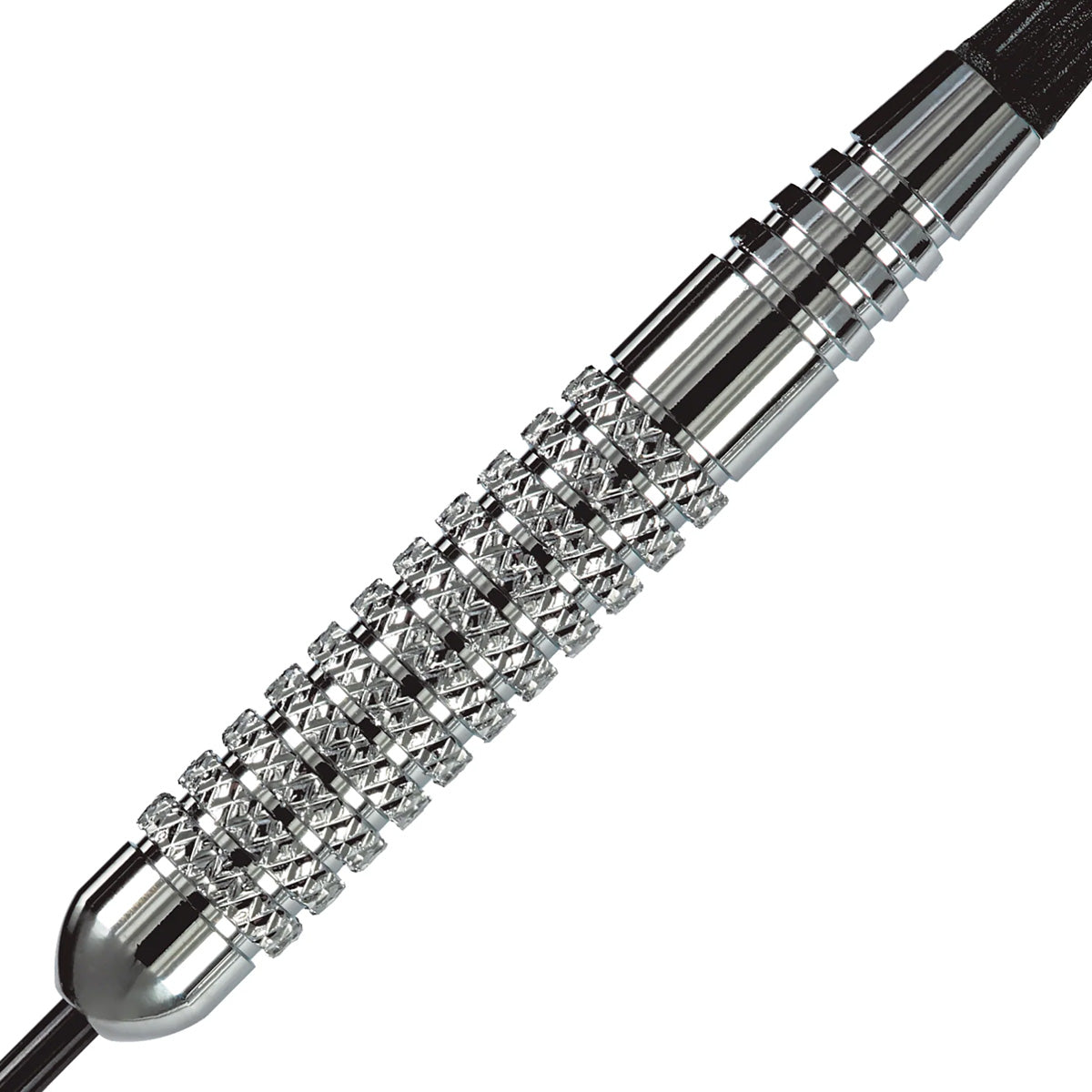 Harrows Silver Arrows Knurled Chromed Brass Steel Tip Darts - view 2