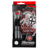 Harrows Silver Arrows Knurled Chromed Brass Steel Tip Darts - view 5