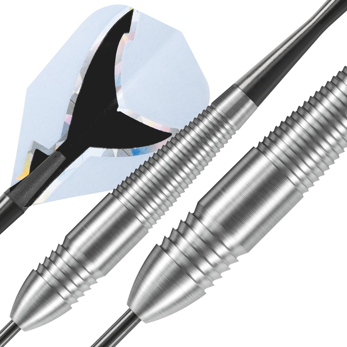 Harrows Silver Shark Style B Tungsten Look Steel Tip Darts - view 2