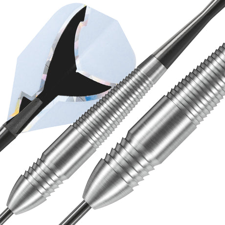 Harrows Silver Shark Style B Tungsten Look Steel Tip Darts - view 2
