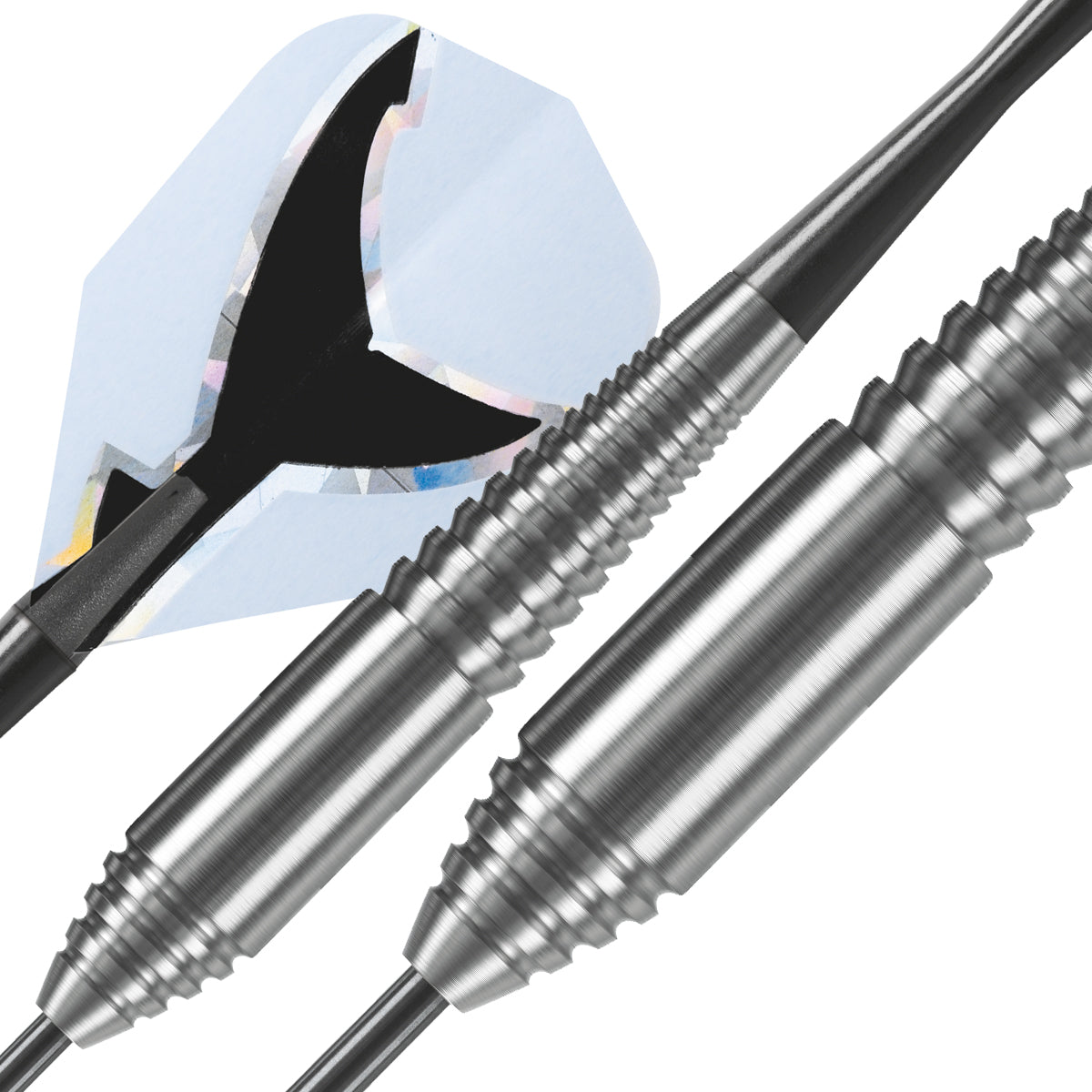 Harrows Silver Shark Style A Tungsten Look Steel Tip Darts - view 4