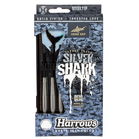 Harrows Silver Shark Style A Tungsten Look Steel Tip Darts - view 5