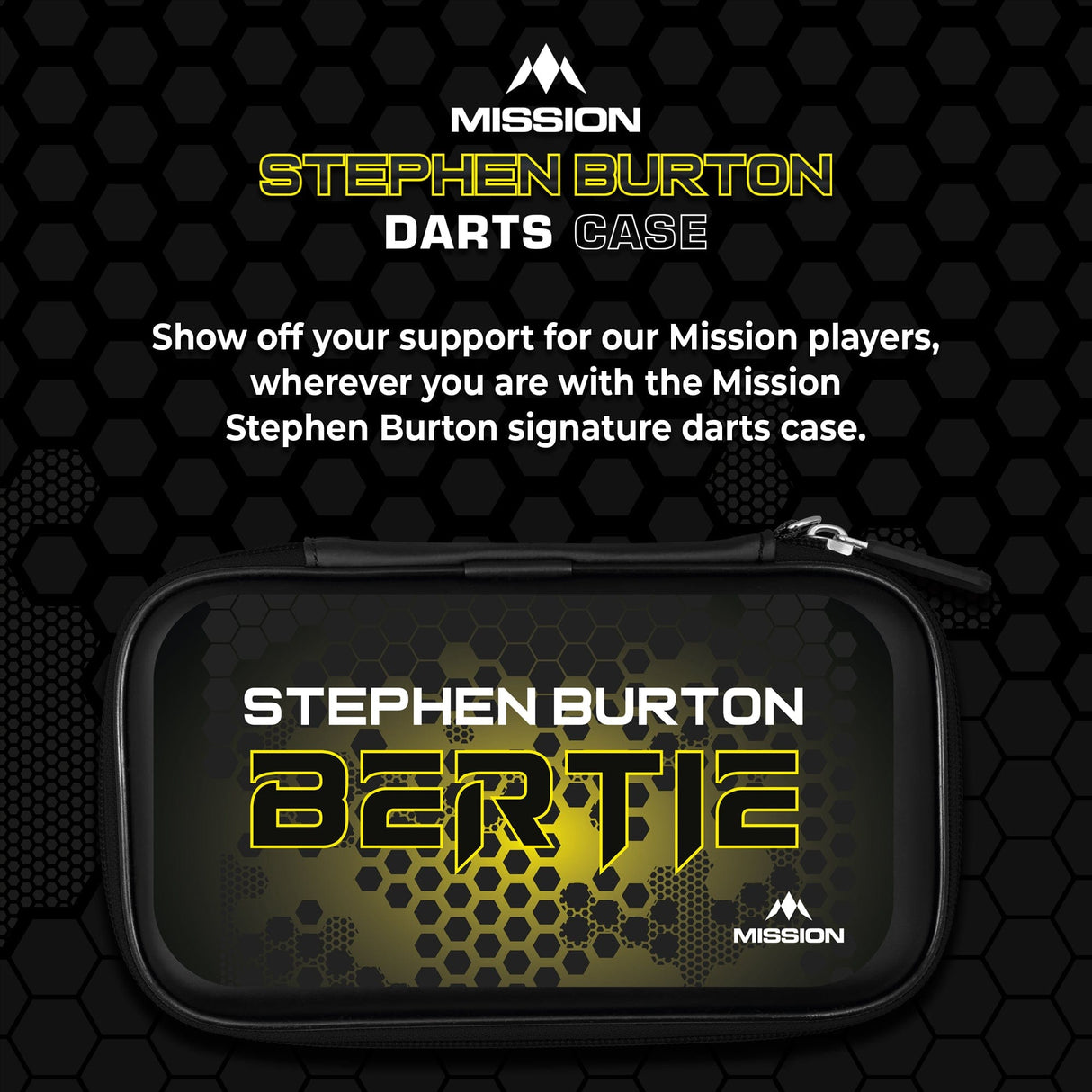 Mission Darts Players- EVA Dart Case - Stephen Burton - view 2