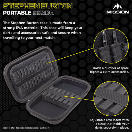 Mission Darts Players- EVA Dart Case - Stephen Burton - view 3