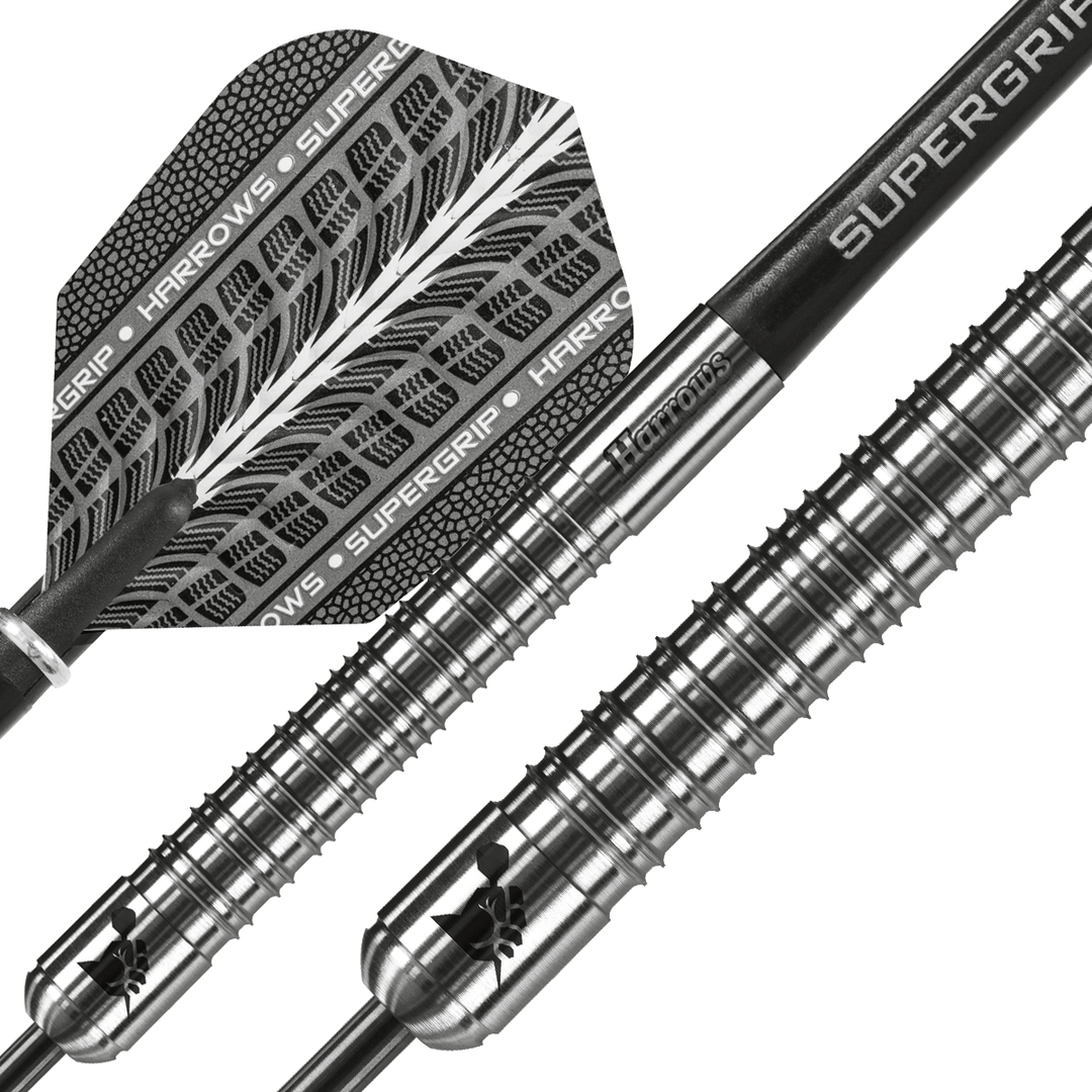 Harrows Supergrip 90% Tungsten Steel Tip Darts - The Darts Shop