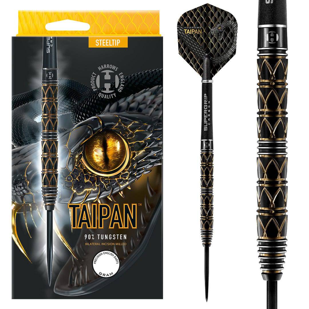 Taipan 90% Tungsten Steel Tip Darts by Harrows - The Darts Shop