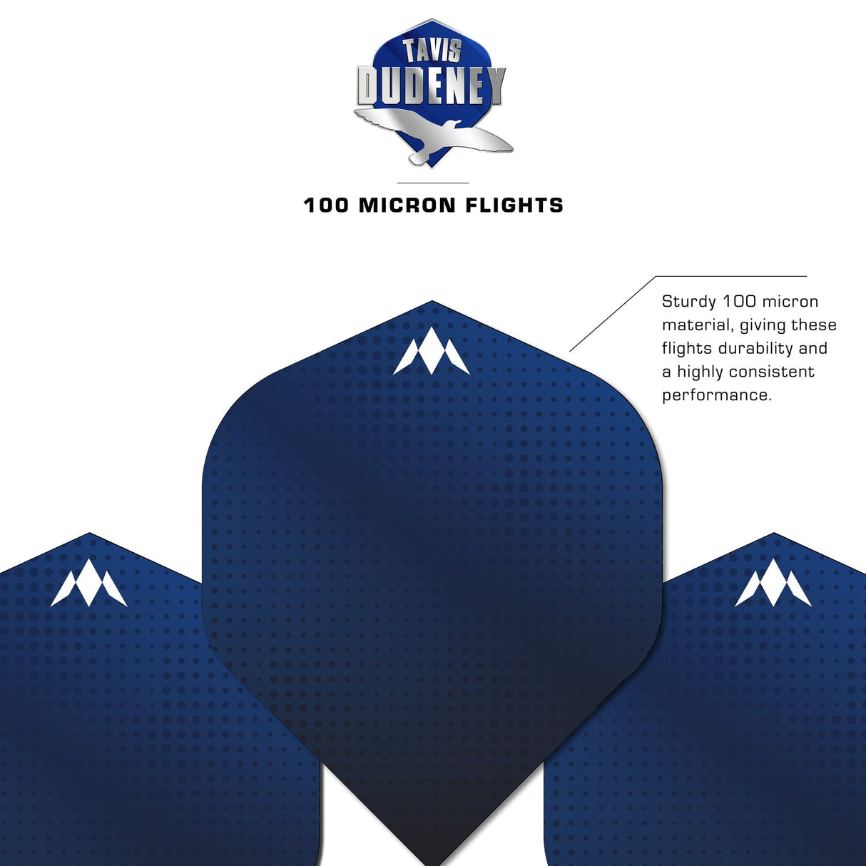 Mission Solo Dart Flights - 100 Micron - Std - No2 - Tavis Dudeney - view 3