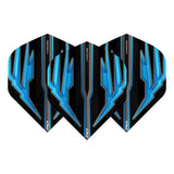 Hardcore Radical Black & Blue Brushed Standard Dart Flights by Red Dragon - view 2