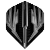 Hardcore Radical Black & Grey Standard Dart Flights by Red Dragon