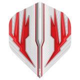 Hardcore Radical White & Red Standard Dart Flights by Red Dragon