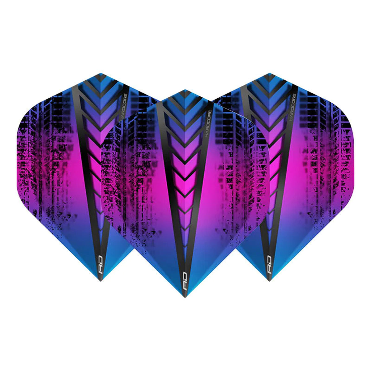 Hardcore Radical Rainbow Standard Dart Flights by Red Dragon - view 2