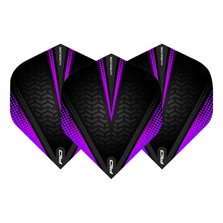 Hardcore Radical Purple Standard Dart Flights by Red Dragon - view 2