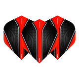 Hardcore Radical Red & Black Standard Dart Flights by Red Dragon - view 2