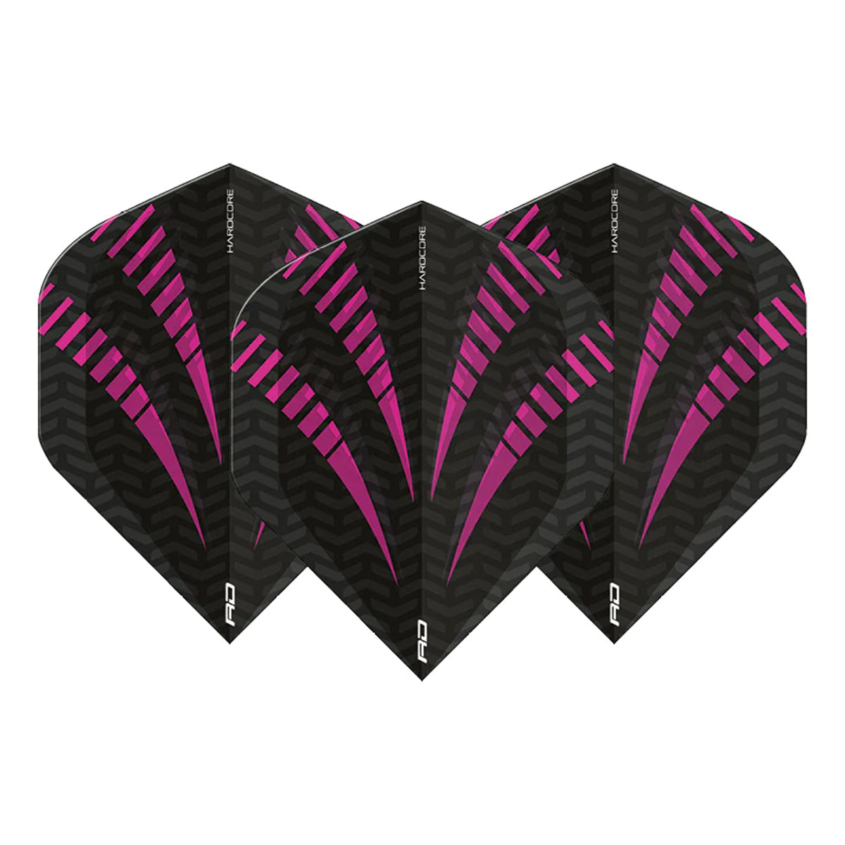 Hardcore Radical Pink Standard Dart Flights by Red Dragon - view 2
