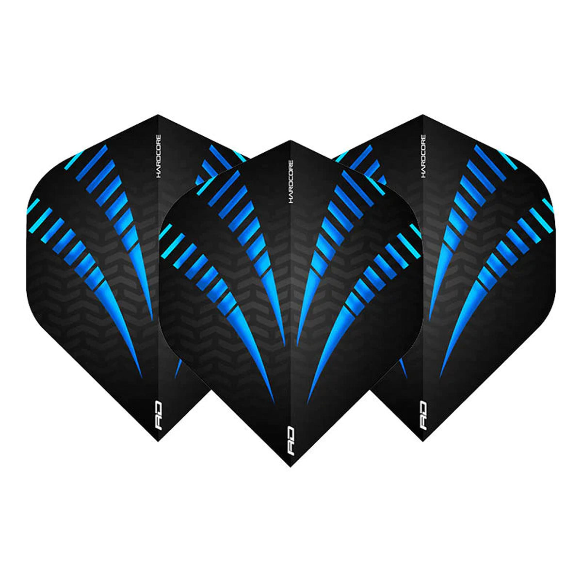 Hardcore Radical Blue Standard Dart Flights by Red Dragon - view 2