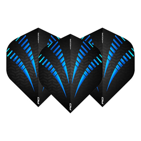 Hardcore Radical Blue Standard Dart Flights by Red Dragon - view 2