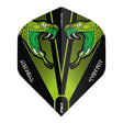 Hardcore Snakebite Green Transparent Standard Dart Flights by Red Dragon
