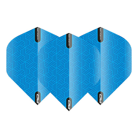 Hardcore XT Blue Standard Dart Flights by Red Dragon - view 2