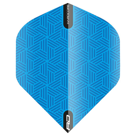 Hardcore XT Blue Standard Dart Flights by Red Dragon