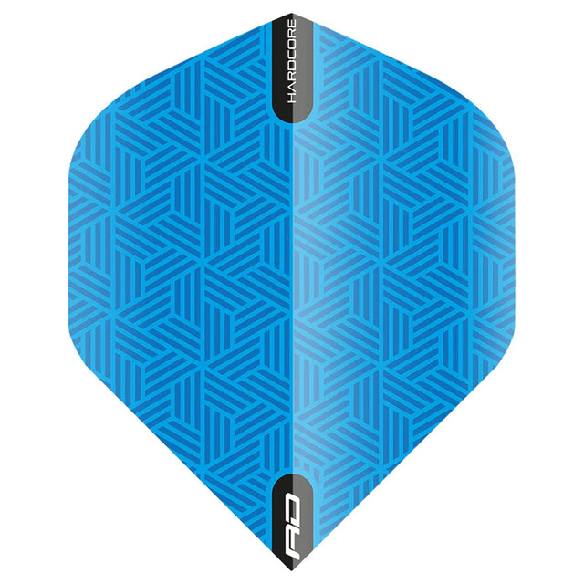 Hardcore XT Blue Standard Dart Flights by Red Dragon