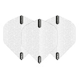 Hardcore XT White Standard Dart Flights by Red Dragon - view 2