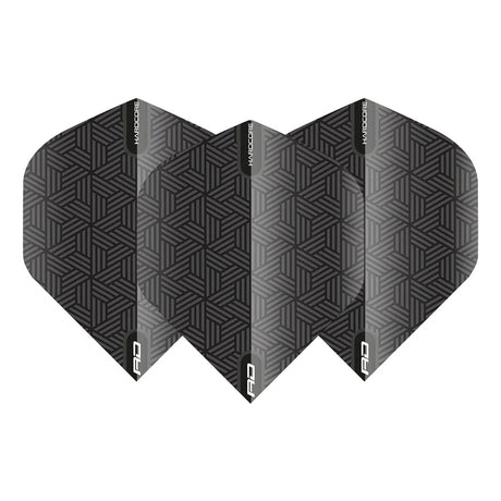 Hardcore XT Black Standard Dart Flights by Red Dragon - view 2