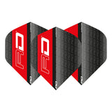 Hardcore XT Black & Red RD Standard Dart Flights by Red Dragon - view 2