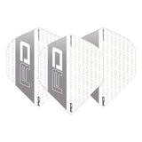 Hardcore XT White & Grey RD Standard Dart Flights by Red Dragon - view 2
