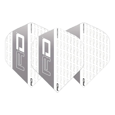 Hardcore XT White & Grey RD Standard Dart Flights by Red Dragon - view 2