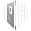 Hardcore XT White & Grey RD Standard Dart Flights by Red Dragon