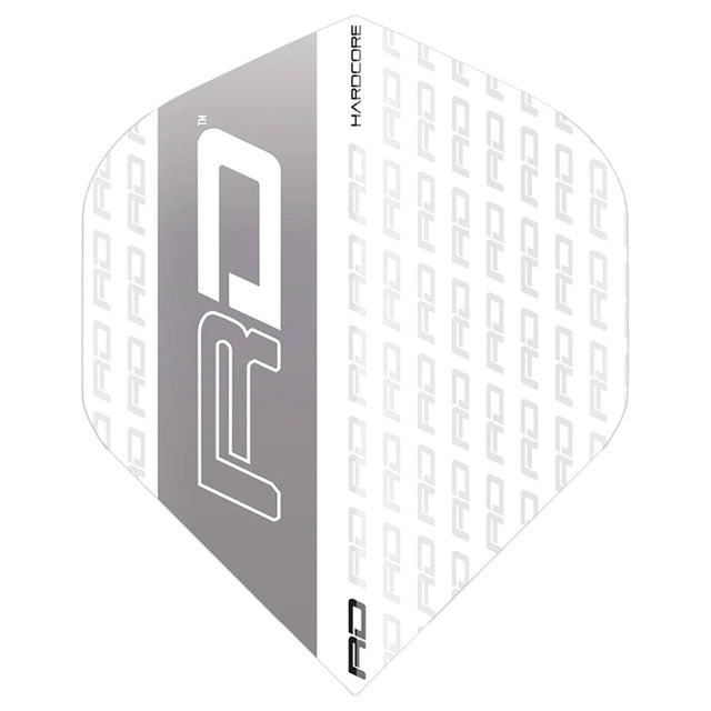 Hardcore XT White & Grey RD Standard Dart Flights by Red Dragon