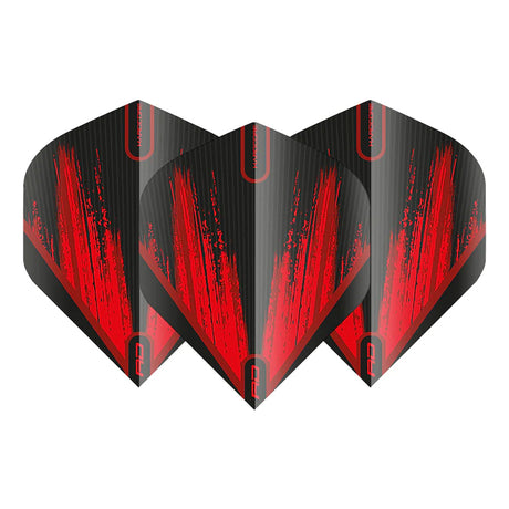 Hardcore Radical Black & Red Standard Dart Flights by Red Dragon - view 2