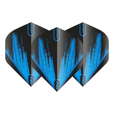 Hardcore Radical Black & Blue Standard Dart Flights by Red Dragon - view 2