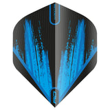 Hardcore Radical Black & Blue Standard Dart Flights by Red Dragon