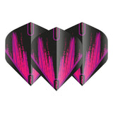 Hardcore Radical Black & Pink Standard Dart Flights by Red Dragon - view 2