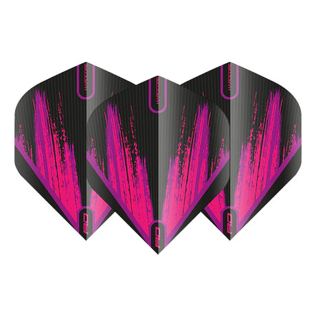 Hardcore Radical Black & Pink Standard Dart Flights by Red Dragon - view 2