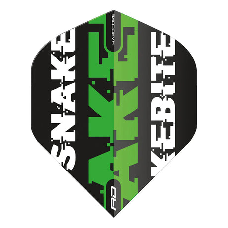 3 x Sets Hardcore Peter Wright Snakebite Selection Pack Standard Dart Flights by Red Dragon - view 2
