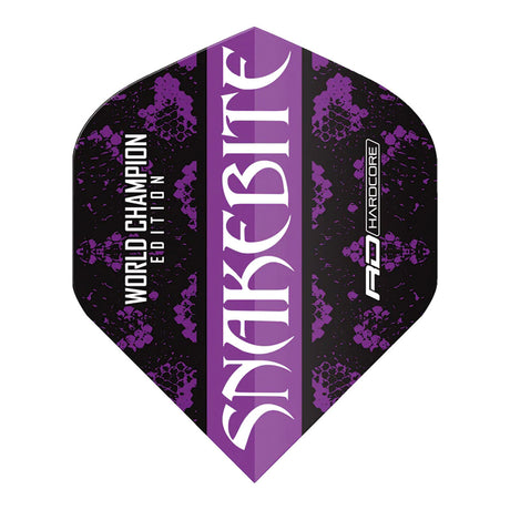 Hardcore Snakebite World Champion 2020 Black Standard Dart Flights by Red Dragon