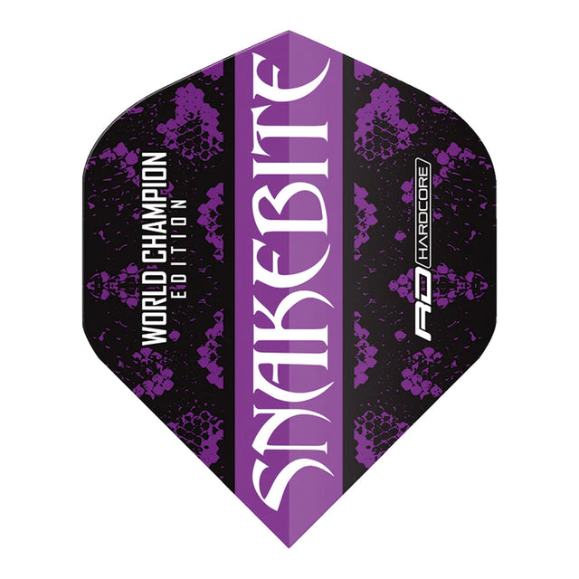 Hardcore Snakebite World Champion 2020 Black Standard Dart Flights by Red Dragon