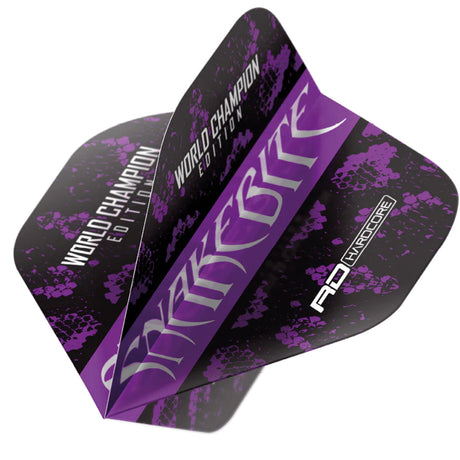 Hardcore Snakebite World Champion 2020 Black Standard Dart Flights by Red Dragon - view 3