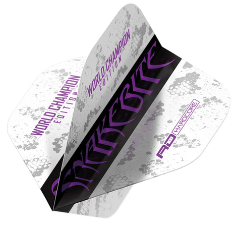 Hardcore Snakebite World Champion 2020 White Standard Dart Flights by Red Dragon - view 3
