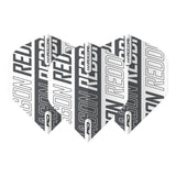 Hardcore XT White and Grey Red Dragon Standard Dart Flights by Red Dragon - view 2