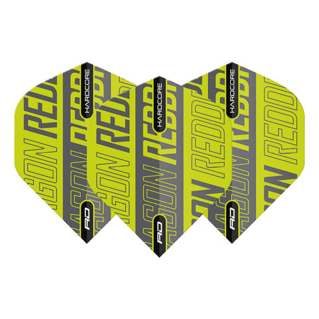Hardcore XT Green and Grey Red Dragon Standard Dart Flights by Red Dragon - view 2