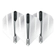 Hardcore Radical Silver Flash Standard Dart Flights by Red Dragon