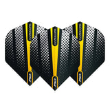 Hardcore Radical Yellow Flash Standard Dart Flights by Red Dragon - view 2