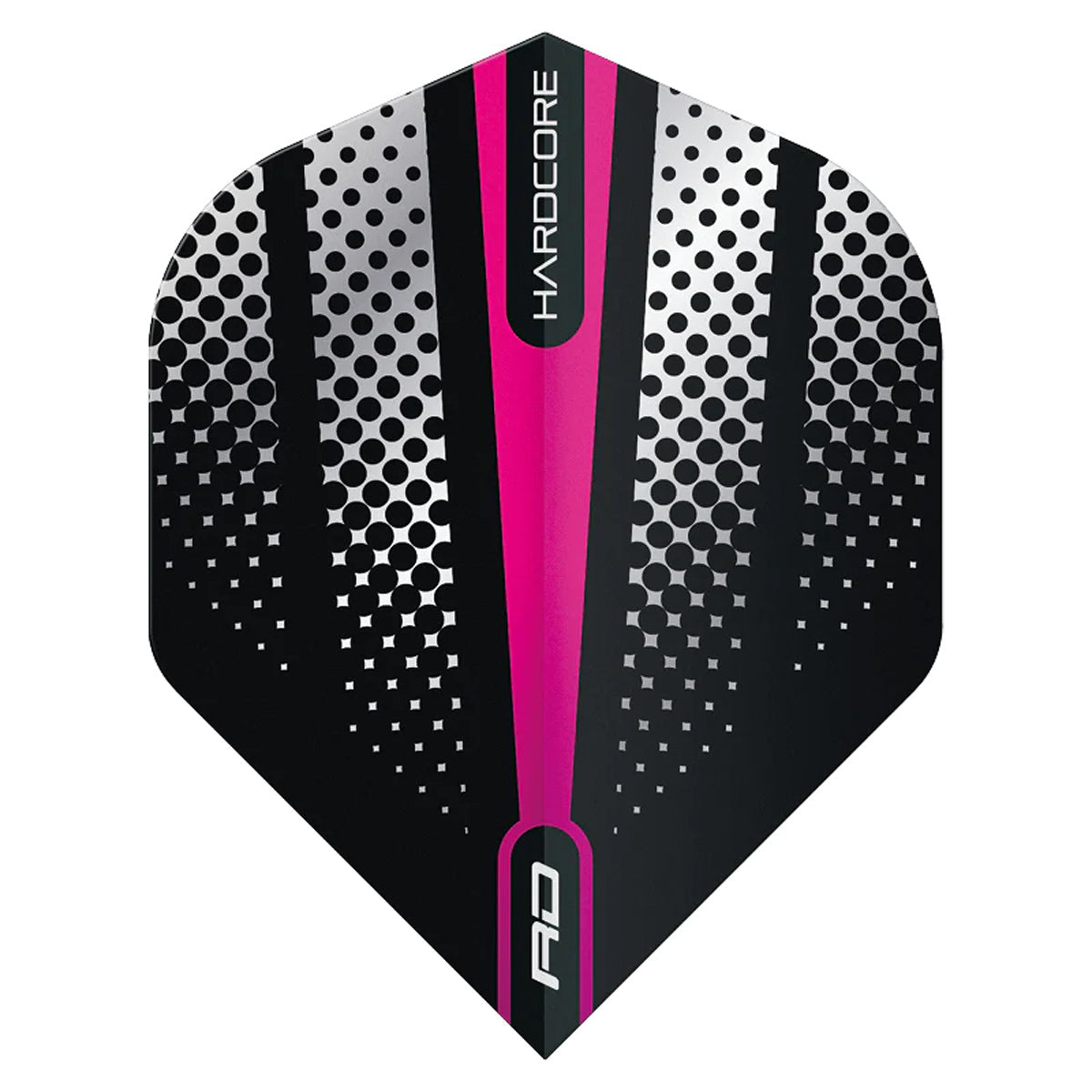 Hardcore Radical Pink Flash Standard Dart Flights by Red Dragon
