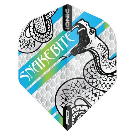 3 x Sets Hardcore Snakebite Coiled Selection Pack 1 Standard Dart Flights by Red Dragon - view 2