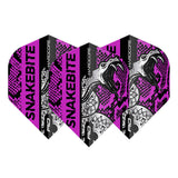 Hardcore Snakebite Coiled Snake Purple Standard Dart Flights by Red Dragon - view 2