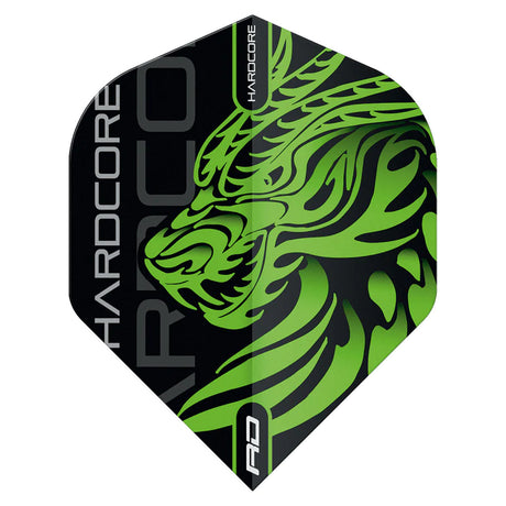 Jonny Clayton Green Dragon Standard Dart Flights by Red Dragon