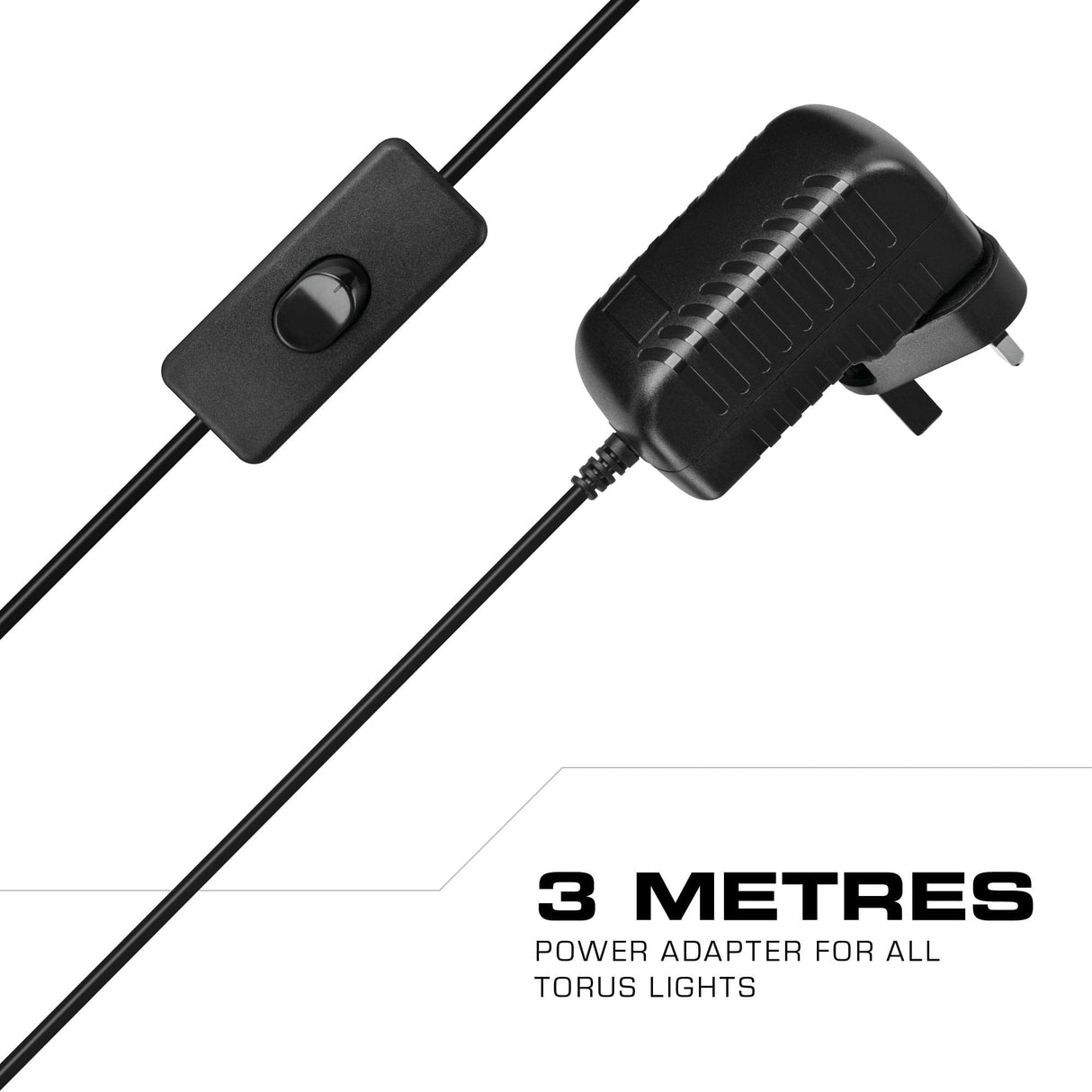 Mission Torus LED Replacement Power Adapter / Cable - Length: 3 Meter - view 2